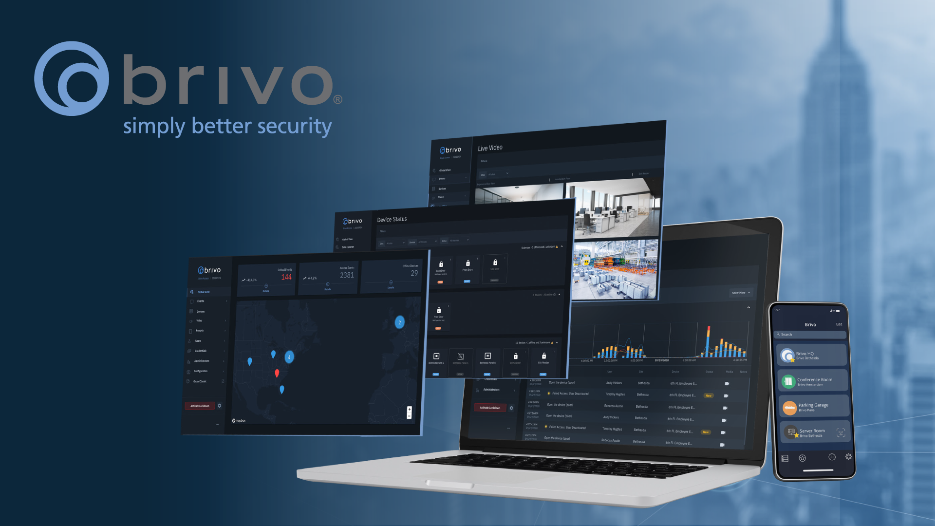 screenshot of Brivo Access